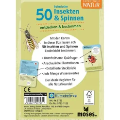 Moses Kartenset - 50 heimische Insekten & Spinne 