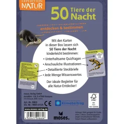 Moses Kartenset 50 Tiere der Nacht 