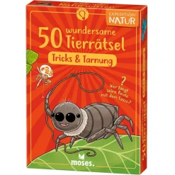 Moses Kartenset 50 Tierrätsel - Tricks&Tarnung 