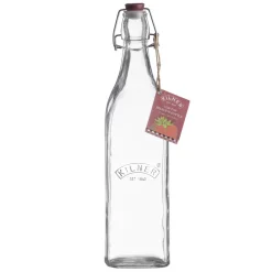 Quadratische Bügelverschluss Flasche, 1 Liter