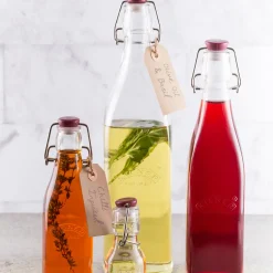 Quadratische Bügelverschluss Flasche, 0.55 Liter