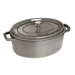 Staub Cocotte aus Gusseisen 33 cm Graphit-Grau