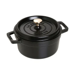 Staub Cocotte Bräter 20 cm Schwarz Rund