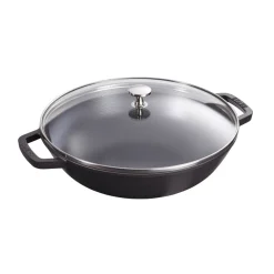 Staub Kleiner Wok aus Gusseisen 30 cm