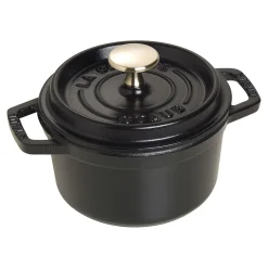 Staub La Cocotte Cocotte 14 cm, rund, Schwarz, Gusseisen