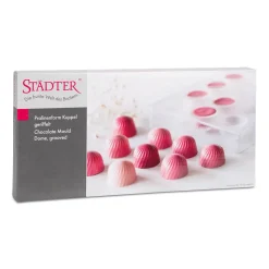 Städter Pralinenformer Kuppel geriffelt