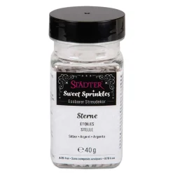 Städter Streudekor-Mix "Sterne/Silber"