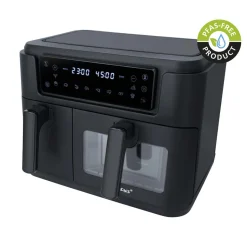 Steba Doppel-Heißluftfritteuse HF 9501 Duo Black 2400 W