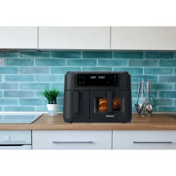 Steba Doppel-Heißluftfritteuse HF 9501 Duo Black 2400 W