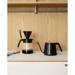 Stelton Glaskanne black metallic "Nohr"