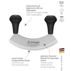 Triangle Wiegemesser schwarz