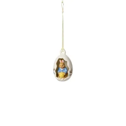 Villeroy & Boch Ei-Ornament Max, Blüten blau 4,5x4,5x7cm "Bunny Tales"