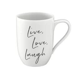 Villeroy & Boch Henkelbecher "Statement Live Love Laugh"