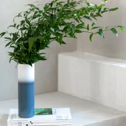 Villeroy & Boch Lave Home Vase Cylinder bleu groß 7,5x7,5x25cm