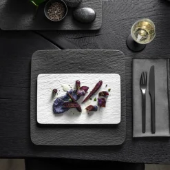 Villeroy & Boch Manufacture Rock blanc Multifunktionsteller rechteckig 28x17x1,5cm