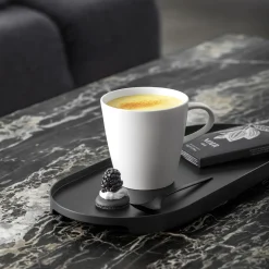 Villeroy & Boch Manufacture Rock blanc Becher mit Henkel 12,5x9,5x9,5cm