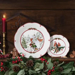 Villeroy & Boch Schale groß, Schlittenfahrt 24,5x24,5x4cm "Toy's Fantasy"