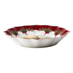 Villeroy & Boch Schale groß, Santa und Baum 25x25x4cm "Toy's Fantasy"