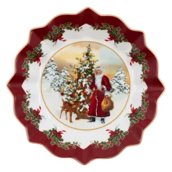 Villeroy & Boch Schale groß, Santa und Baum 25x25x4cm 