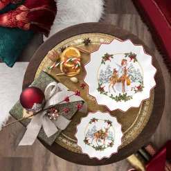 Villeroy & Boch Schale klein, Rehkitz mit Geschenken 16,5x16,5x3cm "Toy's Fantasy"