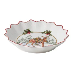 Villeroy & Boch Schale klein, Rehkitz mit Geschenken 16,5x16,5x3cm 