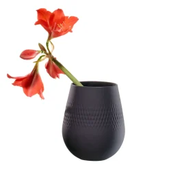 Villeroy & Boch Vase Carré klein 12,5x12,5x14cm "Manufacture Collier noir"