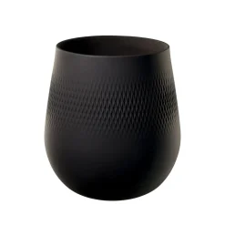 Villeroy & Boch Vase Carré groß 20,5x20,5x22,5cm "Manufacture Collier noir"