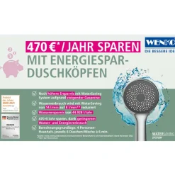 Wenko wassersparender Duschkopf Ø 11 cm