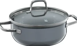 WMF Fusiontec Essential Bratentopf mit Deckel, 20cm Calm Grey